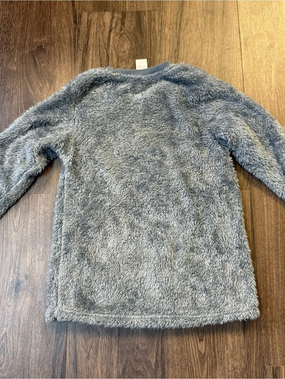 Secret Treasures Gray Fleece Pajama Top with Red Hot Cocoa Mug